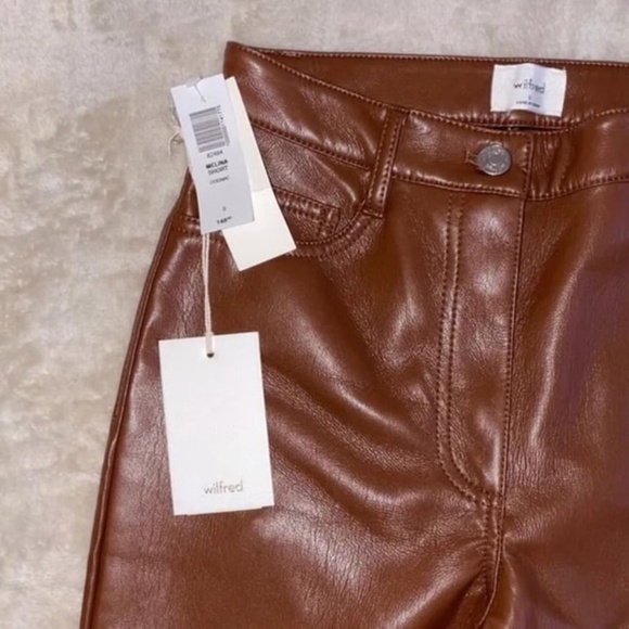Aritzia Melina Pants Cognac 0 Short - Picture 1 of 4